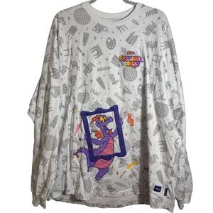 Disney‎ 24' EPCOT Festival of the Arts Figment Spirt Jersey XXL No Cracking